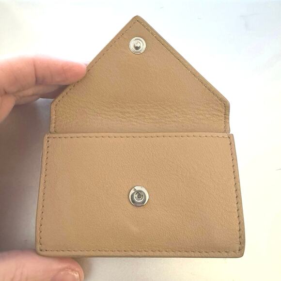 Balenciaga Papier Mini Wallet & Dustbag in Beige - Picture 12 of 15
